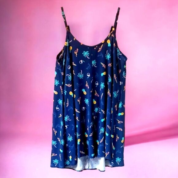 TORRID PLUS SIZE Tropical Print Challis Trapeze Summer dress. - Picture 10 of 15